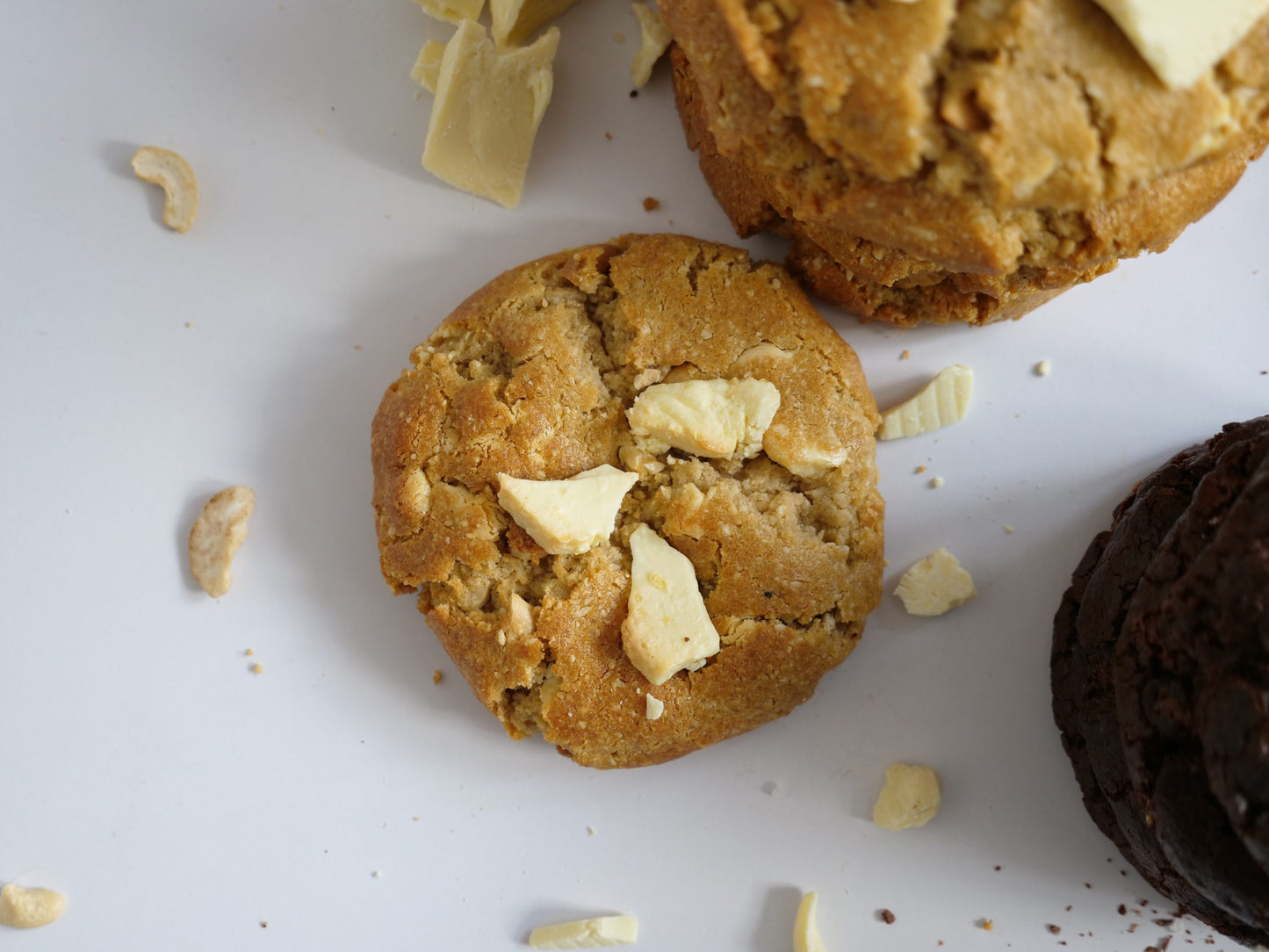 White Chocolate Cashew Butter Cookies